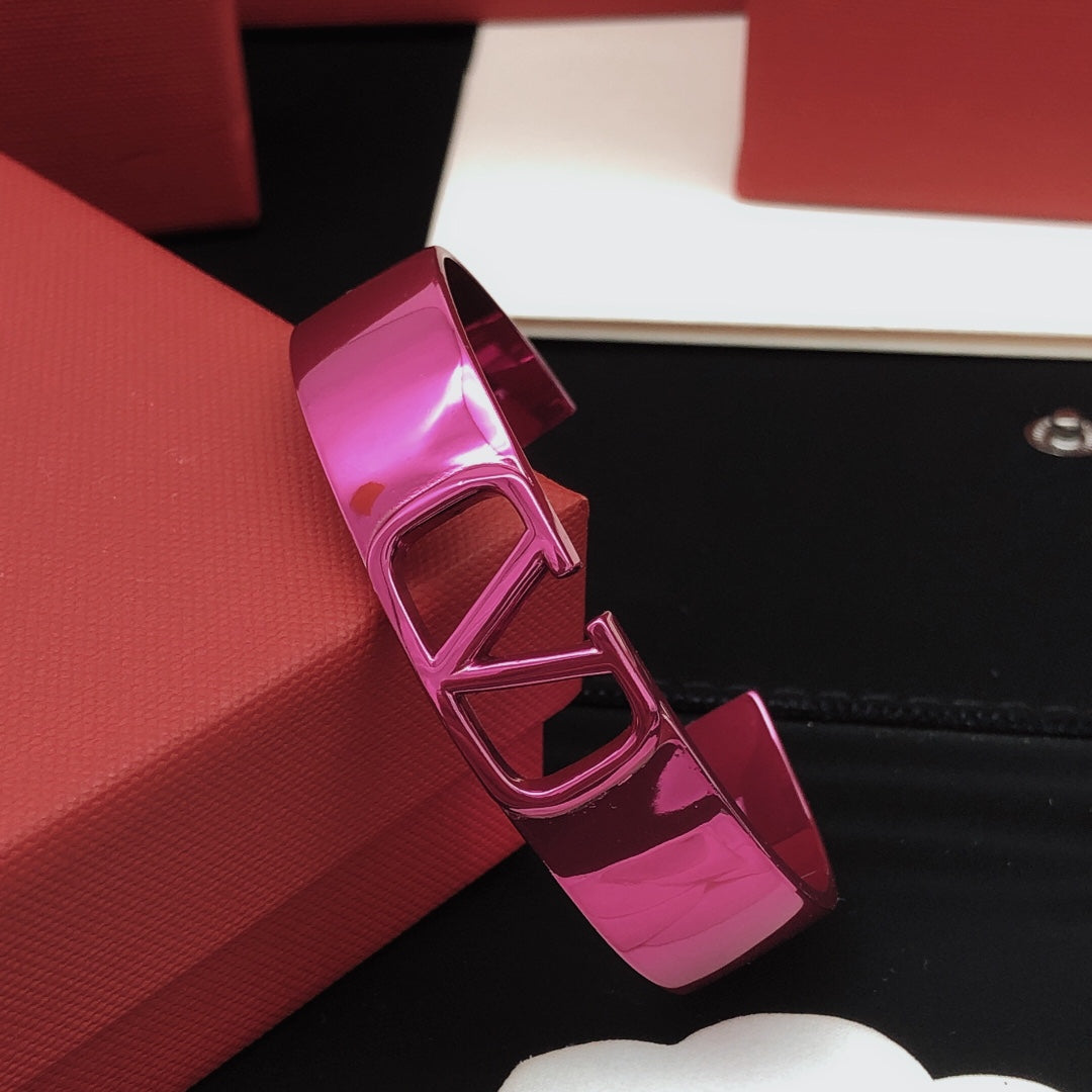 18K Valentino Pink Cuff Bracelet