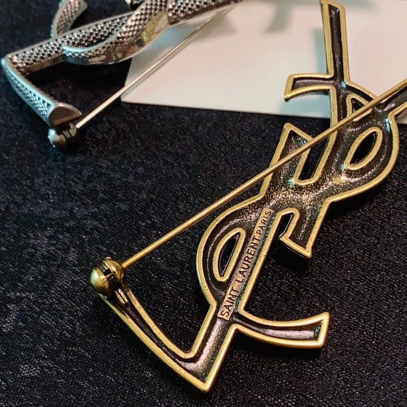 18K YSL Three Color Brooch