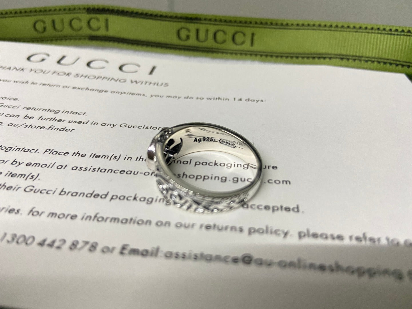 Double Gucci Interlocking Gucci Ring