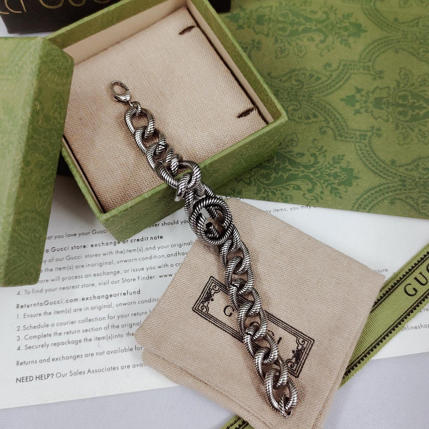 Double Gucci Interlocking Gucci Bracelet