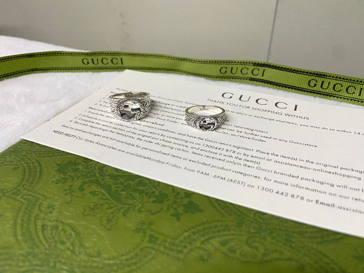 Double Gucci Interlocking Gucci Ring