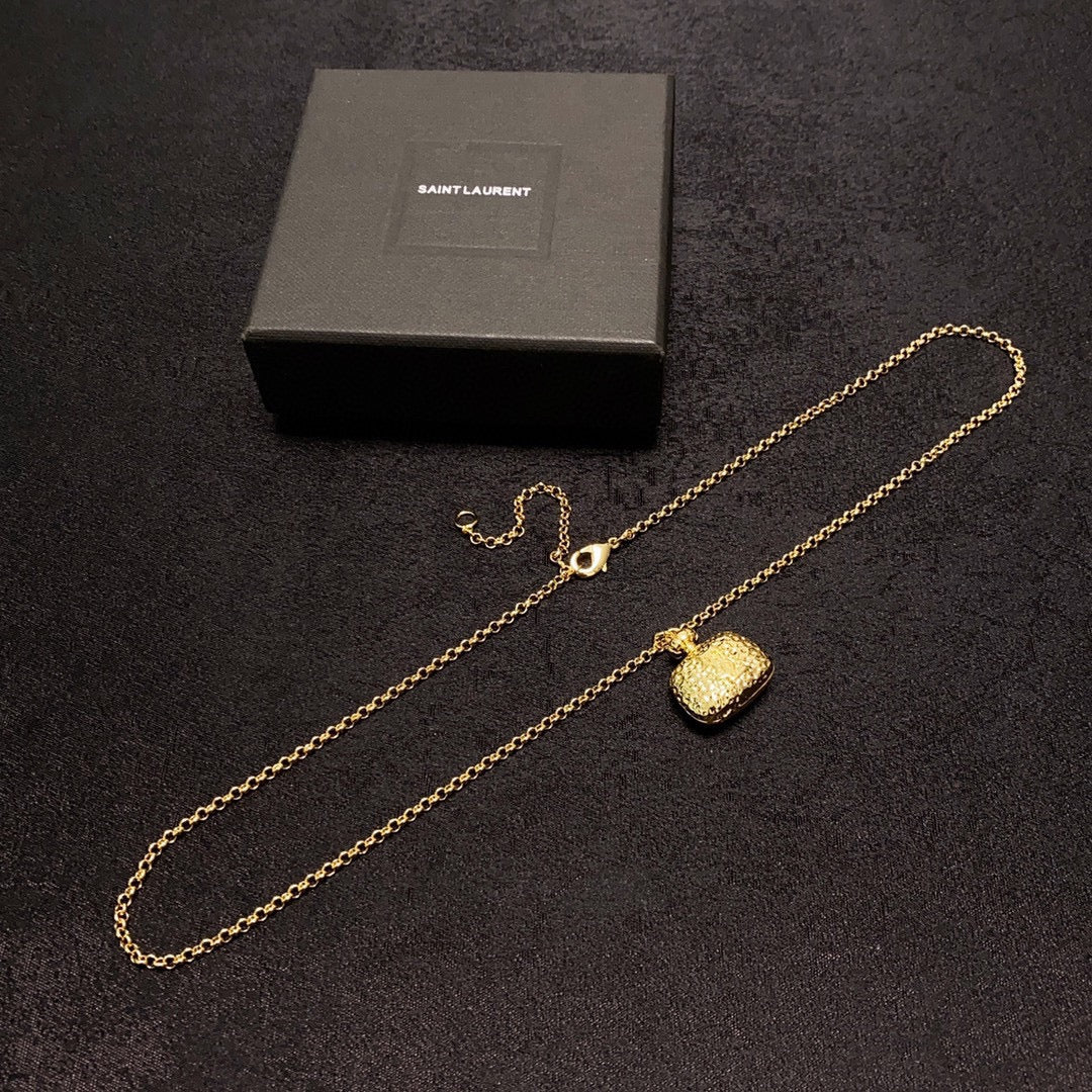 18K YSL Bag Pendant Necklace