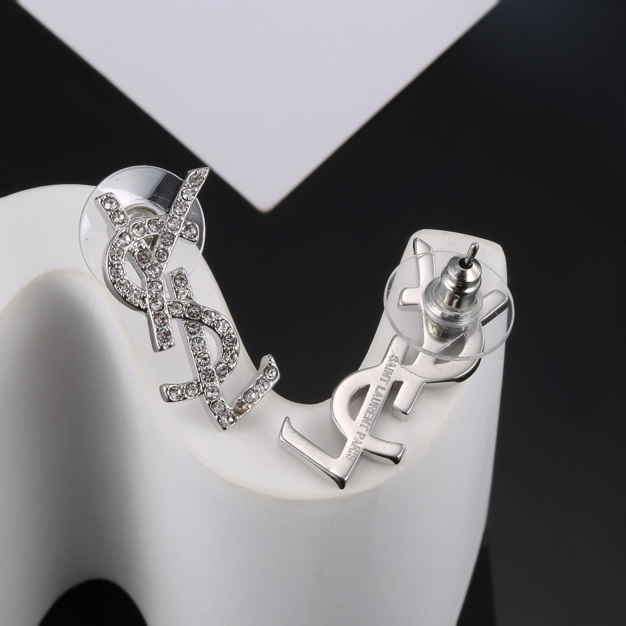 18K YSL Classic Crystals Brooch