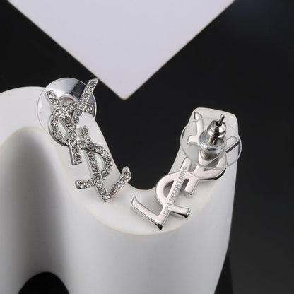 18K YSL Classic Crystals Brooch