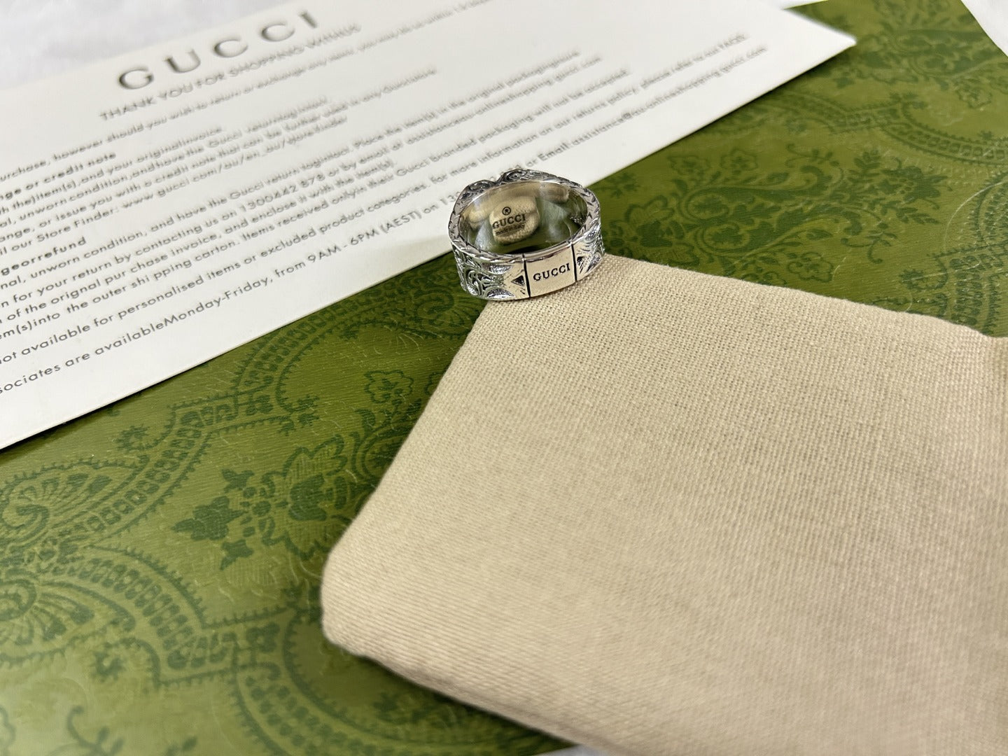 Double Gucci Heart Ring