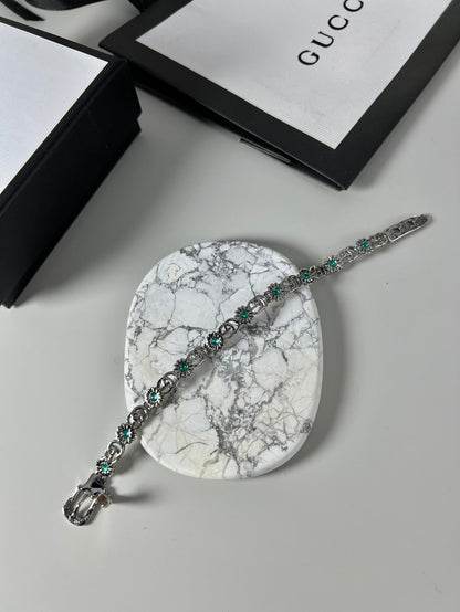 Double Gucci Flowers Bracelet