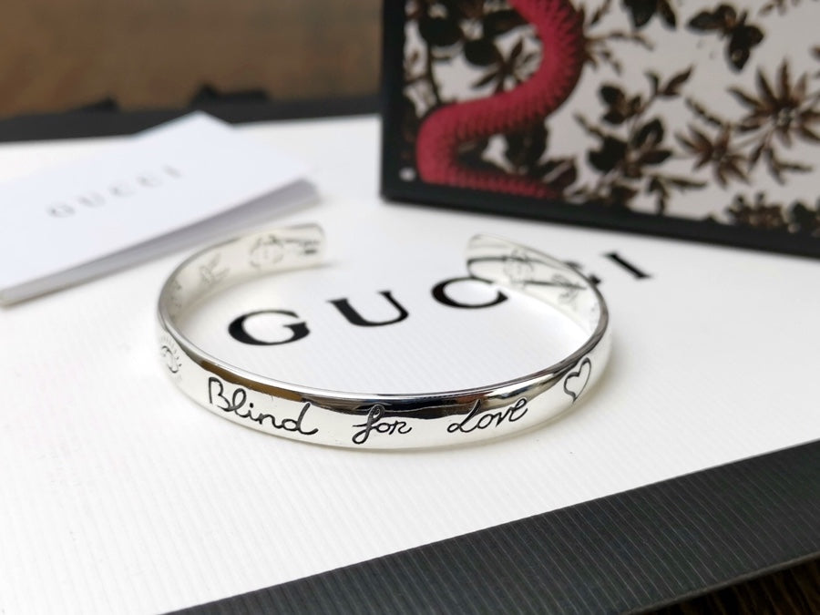 Double Gucci Blind For Love Bracelet