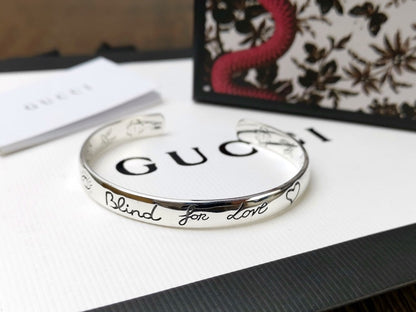 Double Gucci Blind For Love Bracelet