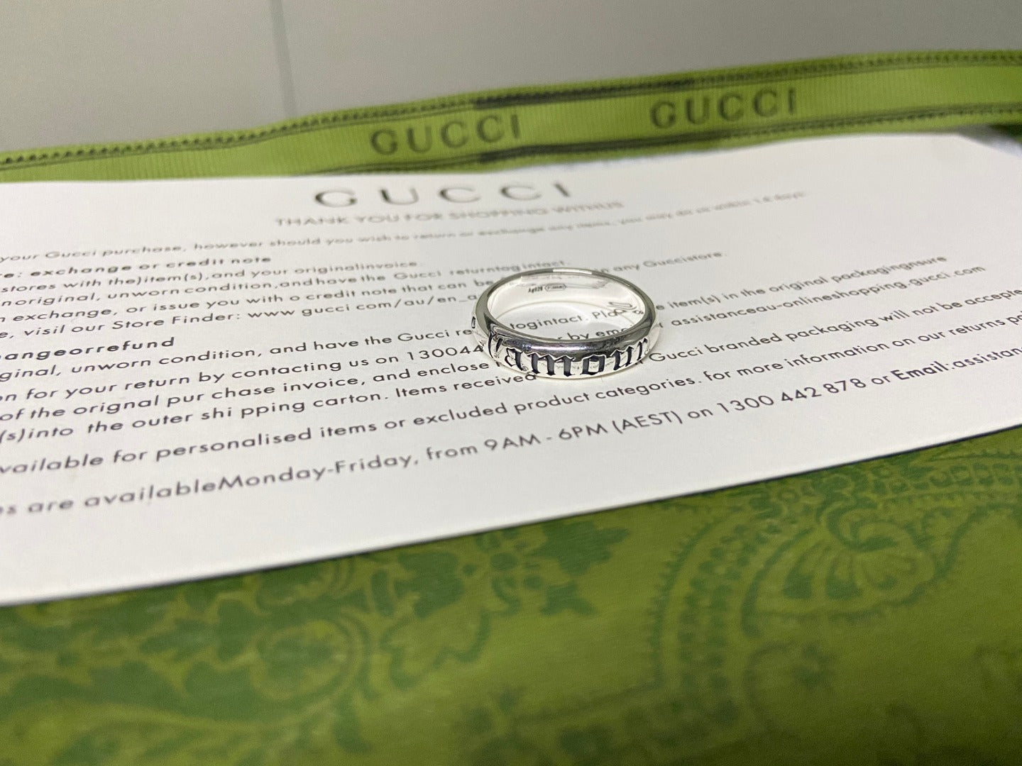 Double Gucci Maison de l'Amour Ring
