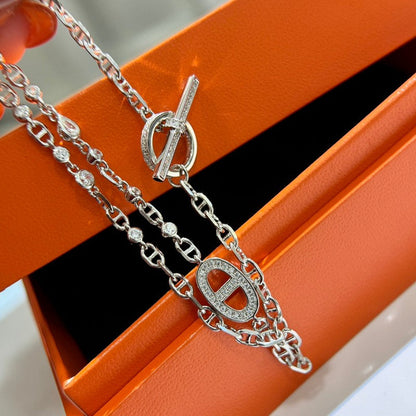 18K Hermes Farandole Diamond Bracelet