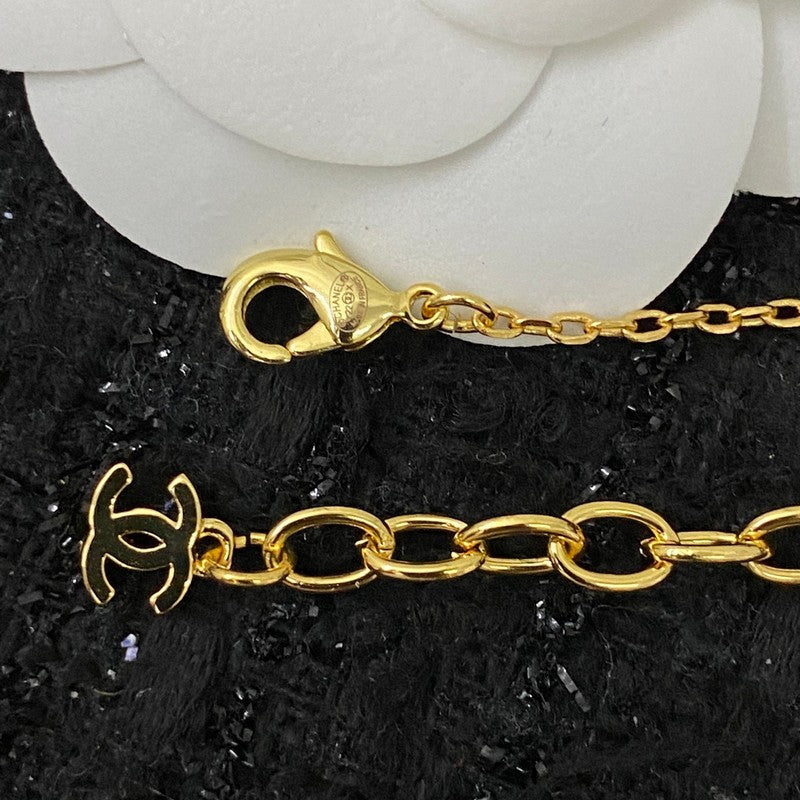 18K  Chanel Flower Crystal Necklace