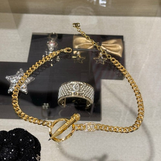 18K  Chanel 25K Pen Choker Necklace