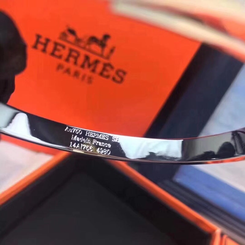 18K Yellow Gold Kelly Diamonds Hermes Bracelet