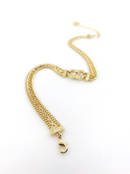 18K  Chanel Chain Choker Necklace