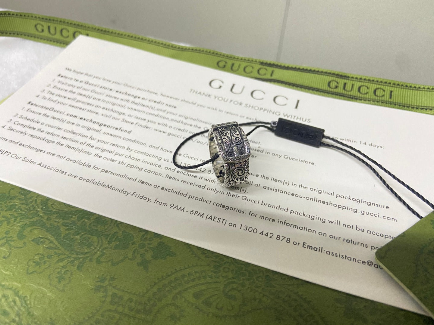 Double Gucci Garden Gatto Ring