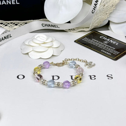 18K  Chanel 26C Color Crystal Bracelet