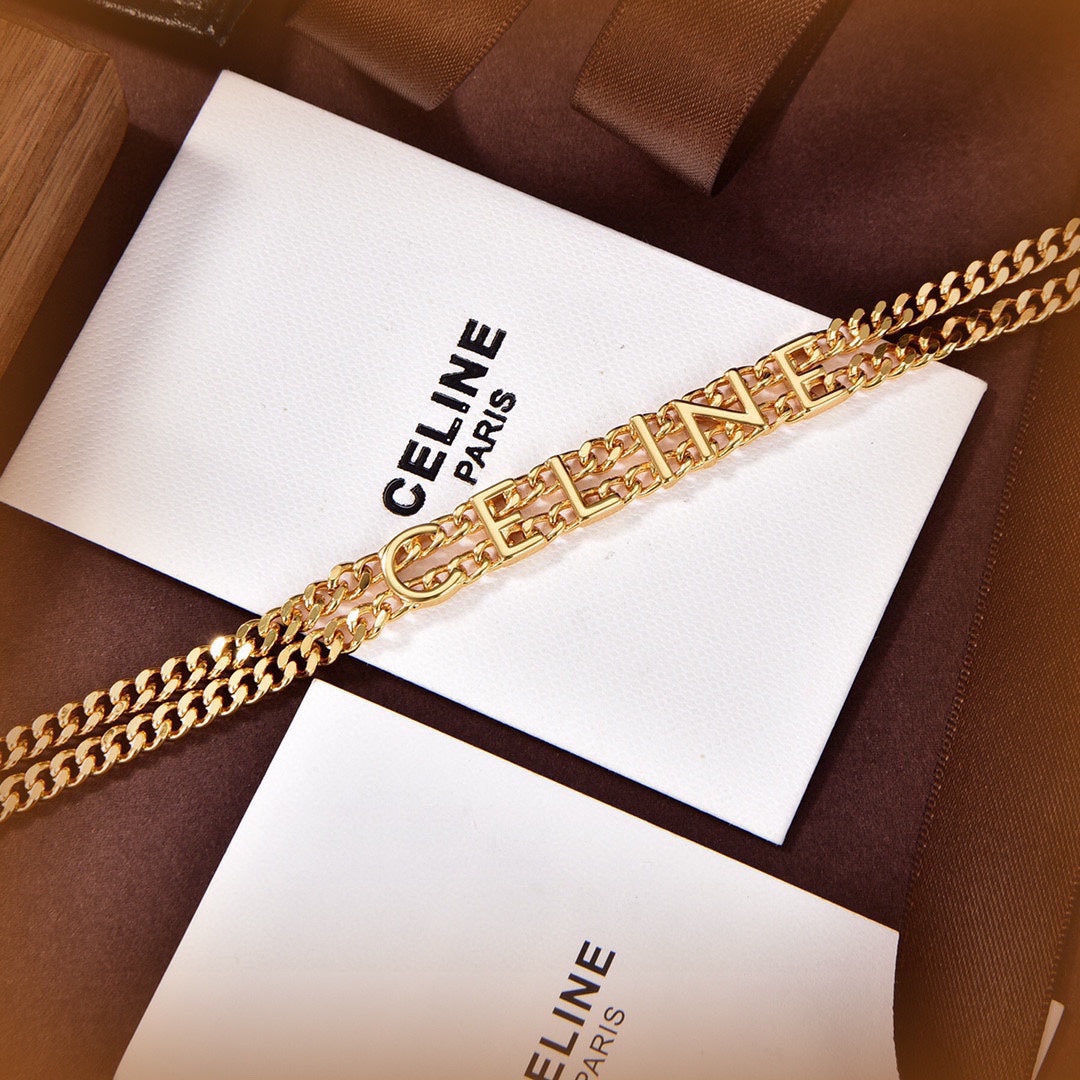 18K Celine Gourmette Necklace
