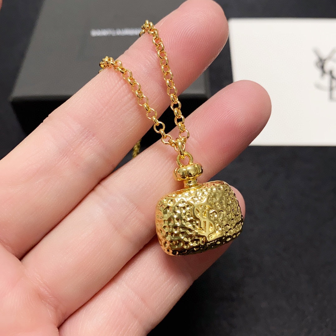 18K YSL Bag Pendant Necklace