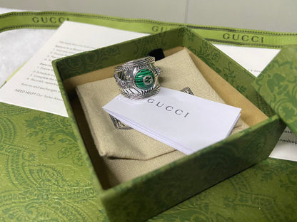Double Gucci Garden Snake Interlocking Gucci Ring