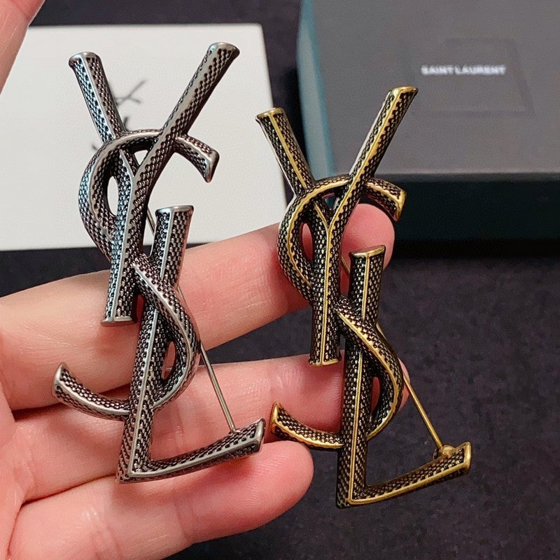 18K YSL Three Color Brooch
