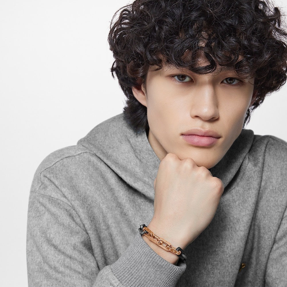 18K Louis Vuitton Monogram Chain Bracelet