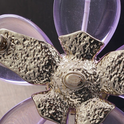 18K  Chanel Pink & Purple Brooch